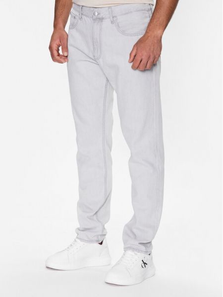 Egyenes szárú farmernadrág Calvin Klein Jeans szürke