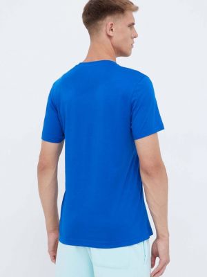 Bavlněné tričko Reebok modré