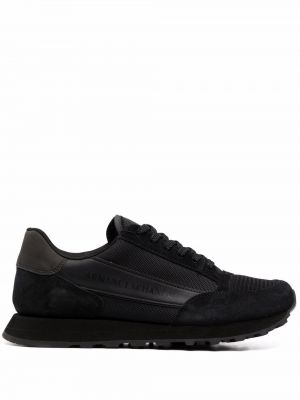 Sneakers με σχέδιο Armani Exchange μαύρο