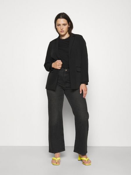 Jeansy relaxed fit Vero Moda Curve czarne