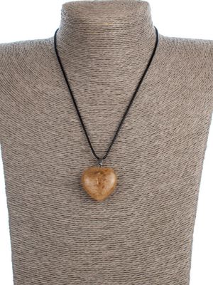 Ожерелье с сердечками бусики-колечки