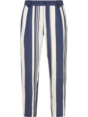 Ravne hlače s črtami Dolce & Gabbana