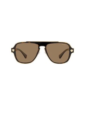 Lunettes de soleil Versace marron