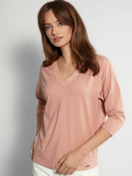 Блузка с длинным рукавом Ochnik розовая