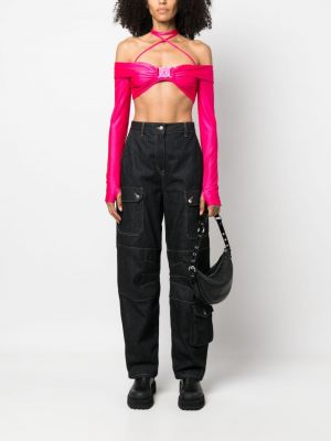 Crop topp Versace Jeans Couture roosa