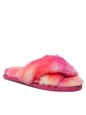 Ниски обувки с tie-dye ефект Emu Australia розово