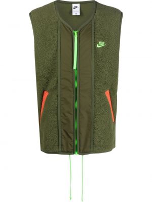 Fleece ermeløs vest Nike grønn