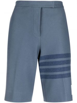 Prugaste bermuda kratke hlače Thom Browne plava