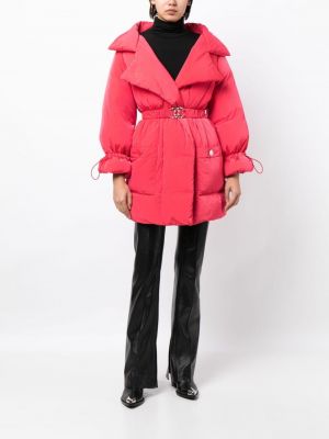 Prošívaný kabát Chanel Pre-owned růžový