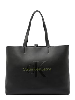 Τσάντα shopper Calvin Klein Jeans μαύρο