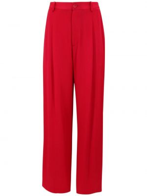 Relaxed сатенени панталон Lapointe червено