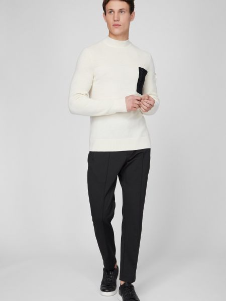 Шерстяной пуловер Calvin Klein белый