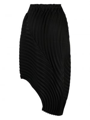 Plisované asymetrické sukně Issey Miyake černé