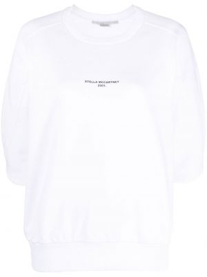 Sweatshirt mit print mit rundem ausschnitt Stella Mccartney weiß