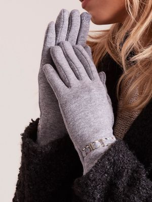 Ръкавици с катарама Fashionhunters сиво