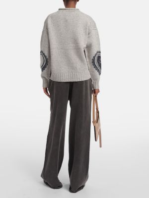 Maglione di lana Acne Studios grigio