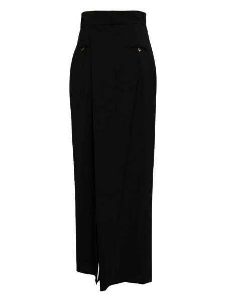 Vlněné dlouhá sukně A.w.a.k.e. Mode černé