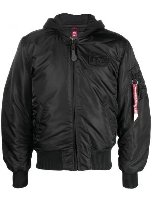 Lang jakke Alpha Industries svart