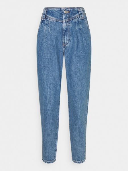 Jeansy relaxed fit Topshop niebieskie