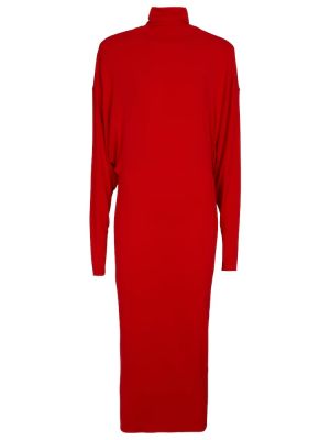Midi haljina od jersey Alexandre Vauthier crvena