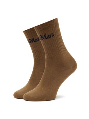 Ψηλές κάλτσες Max Mara Leisure καφέ
