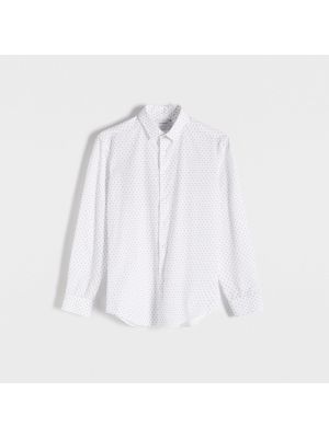 Slim fit priliehavá košeľa Reserved biela