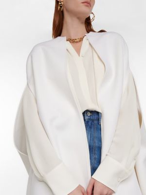 Kašmírová vlněná bunda Valentino bílá
