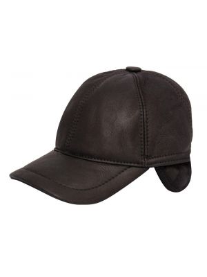 Кожаная кепка Infinity Leather черная