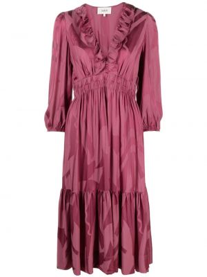 Kleid mit rüschen Ba&sh pink