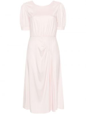 Svilena maksi haljina P.a.r.o.s.h. ružičasta