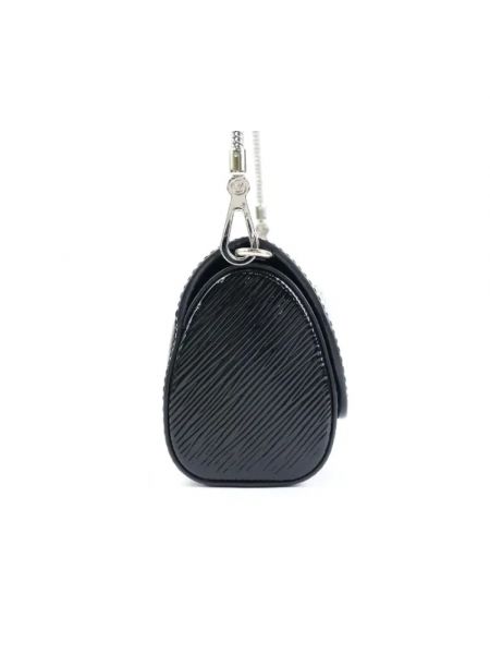 Bolso cruzado de cuero Louis Vuitton Vintage negro