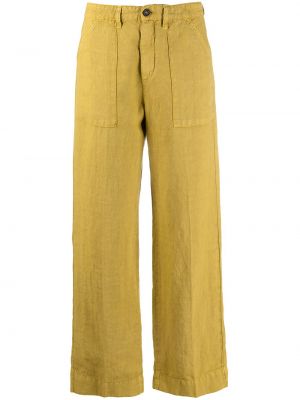 Широкие брюки Massimo Alba, желтые