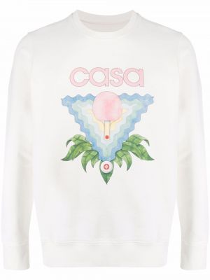 Bomull sweatshirt Casablanca hvit