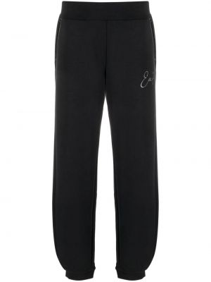 Спортни панталони с принт от джърси Ea7 Emporio Armani черно