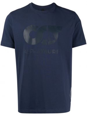 Тениска с принт Alpha Tauri синьо