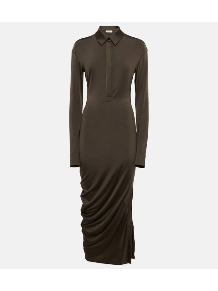 Jersey dress Alexander Mcqueen brun