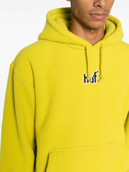 Hoodie di pile Huf giallo