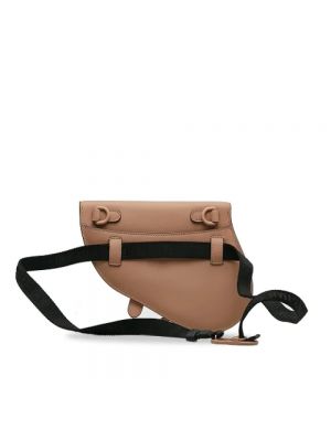 Cinturón de cuero Dior Vintage marrón
