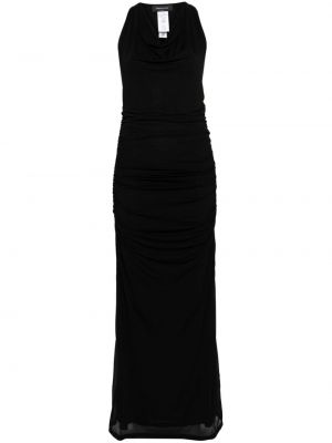 Αμάνικο φόρεμα ντραπέ Fabiana Filippi μαύρο