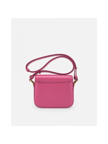Leder schultertasche mit taschen A.p.c. pink