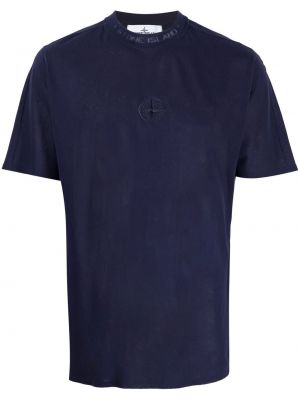 Brodert t-skjorte Stone Island lilla