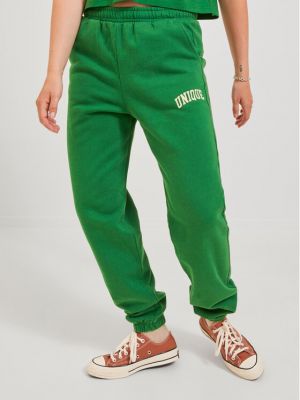 Voľné priliehavé teplákové nohavice Jjxx zelená