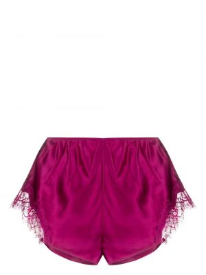Krajkové hedvábné kalhotky Sainted Sisters růžové