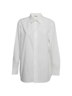 Bluse aus baumwoll Valentino Vintage weiß