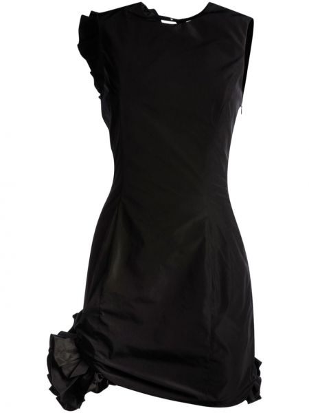 Mini šaty s volánmi Bally čierna