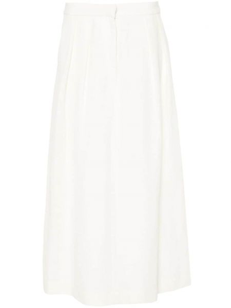 Plisované midi sukně Fabiana Filippi bílé