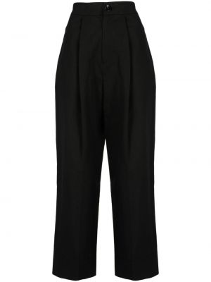 Pantalon taille haute plissé Studio Tomboy noir