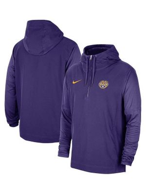 Легкая куртка на молнии с капюшоном Nike фиолетовая