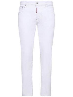 Białe jeansy bawełniane Dsquared2