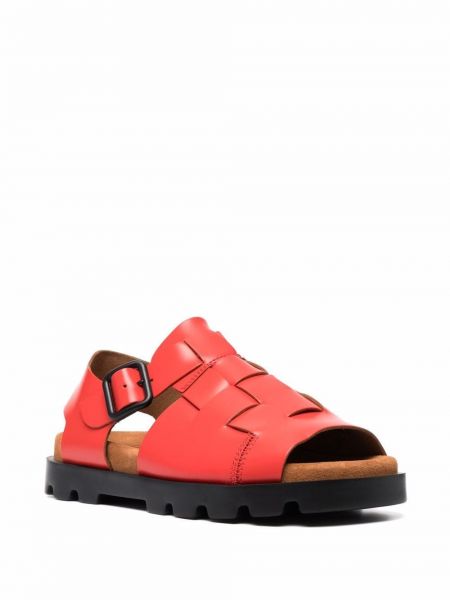 Pletené sandály Camper červené